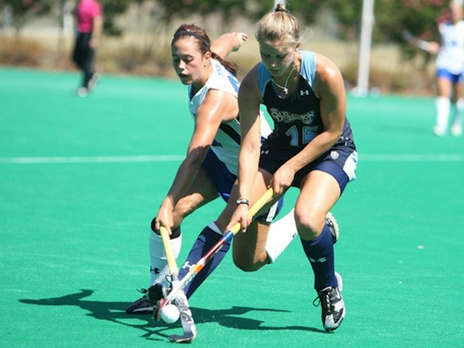 Duke  topped Old Dominion in shots and penalty corners Sunday, but the Blue Devils were still unable to come out on top.