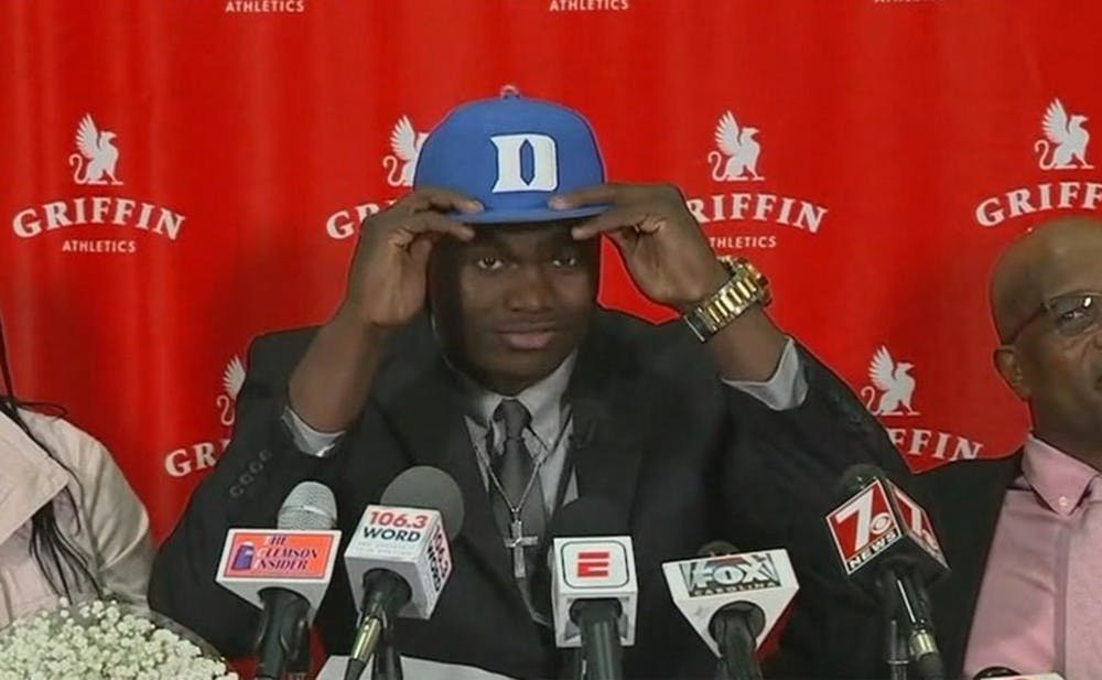 Zion Williamson joins R.J. Barrett and Cameron Reddish to give Duke the top three players in the Class of 2018.