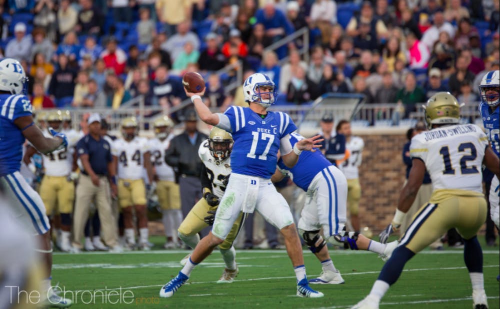 Duke pushed its way to bowl eligiblity with two wins to end the season. 