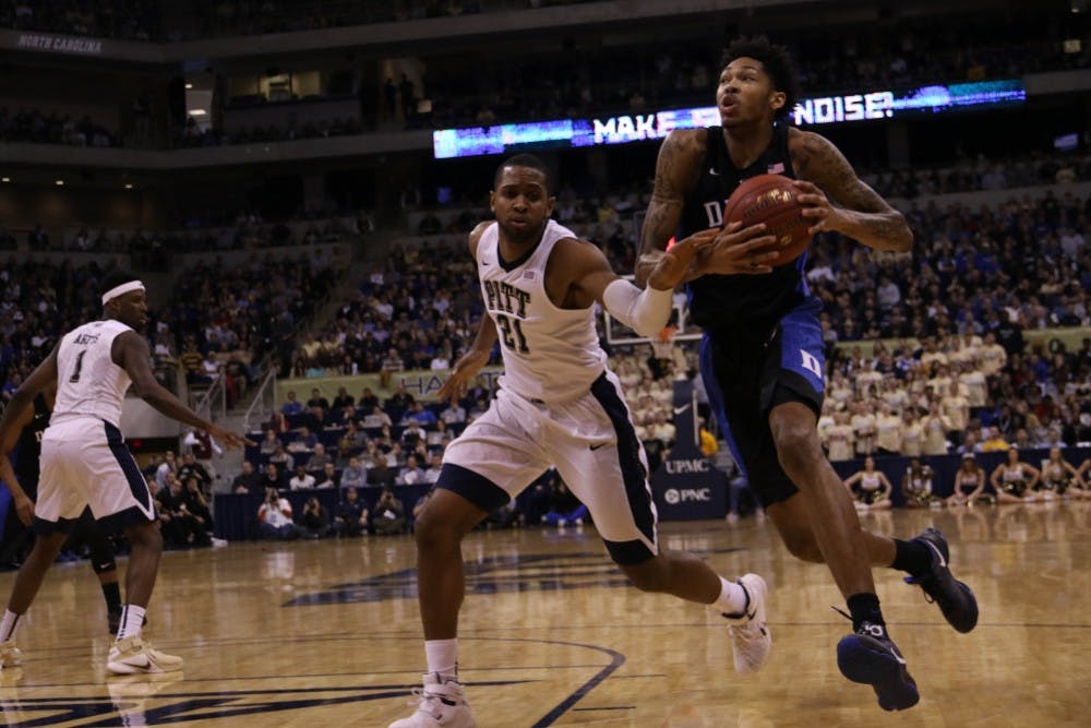 Freshman Brandon Ingram scored 13 of his 17 points in the first half Sunday before being saddled with foul trouble in the second half.