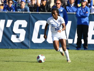 After netting a goal and an assist in Friday's semifinal win, junior forward Toni Payne did not find much room to operate Sunday but was one of four Blue Devils selected to the All-Tournament team.