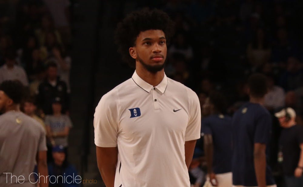 <p>Marvin Bagley III has missed two straight games with a mild knee sprain.</p>