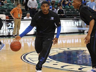 Mike Krzyzewski said that Irving, who participated in warm-ups in Greensboro,  may play in the first-round game against Hampton Friday.