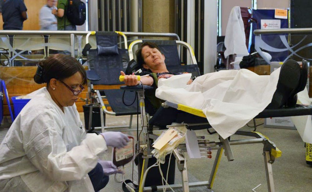Following a blood shortage that spanned the summer months, Duke Hospital and the American Red Cross hosted a blood drive Wednesday.