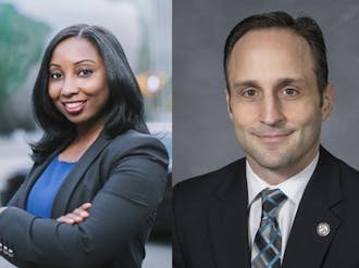 Democrat Jessica Holmes (left) and Republican Josh Dobson (right) are running for N.C. commissioner of labor in the November general election.&nbsp;