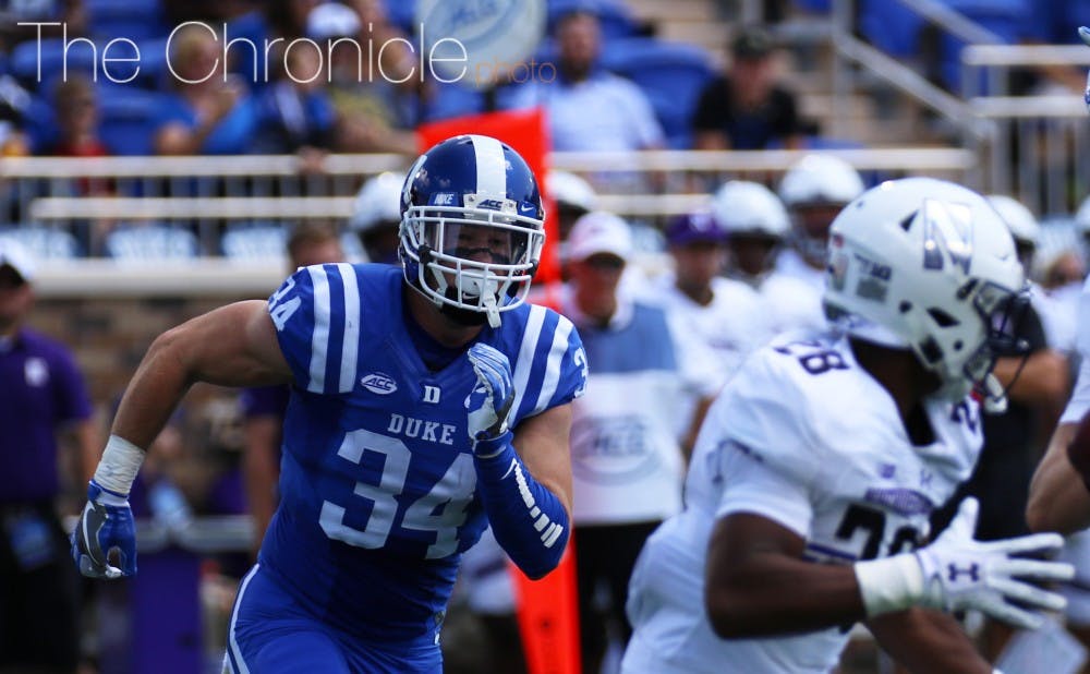 <p>Ben Humphreys will play a key role in leading Duke's defense.</p>