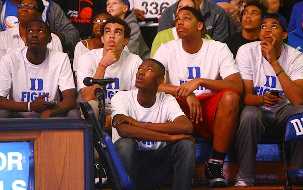 Five-star recruits Theo Pinson, Tyus Jones, Jahlil Okafor, Karl Towns and Harry Giles take in Countdown to Craziness.