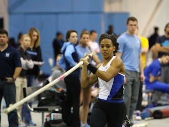 Senior Megan Clark surpassed the 15-foot mark Saturday at the Armory Collegiate Invitational, setting the highest clearance in the nation so far this season.