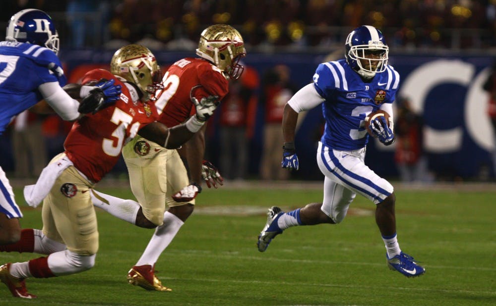 Senior wide receiver Jamison Crowder is 1,537 yards away from owning the Duke record for all-purpose yards.
