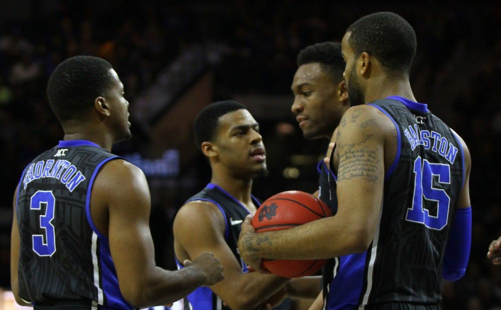 Duke's loss to Notre Dame Saturday was the latest defeat the Blue Devils have suffered wearing their black alternate jerseys, which have often accompanied upset defeats in the past 16 seasons.