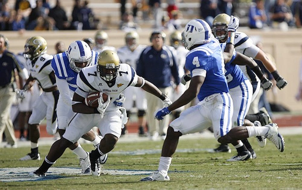 Georgia Tech and its triple-option offense rank fourth in the nation with 324.4 rushing yards per game.