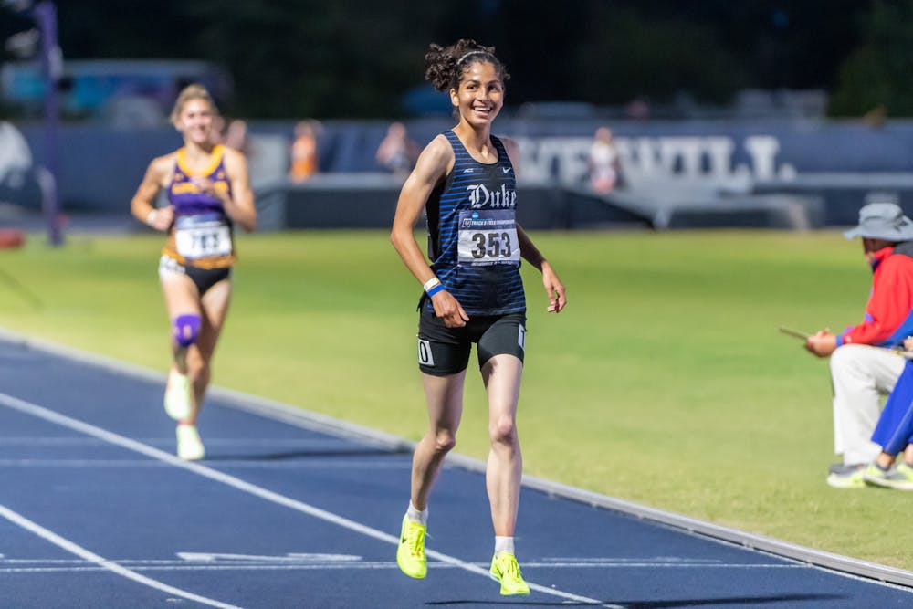 Amina Maatoug brings a contagious smile — and some very quick legs — to the Blue Devils in year two.