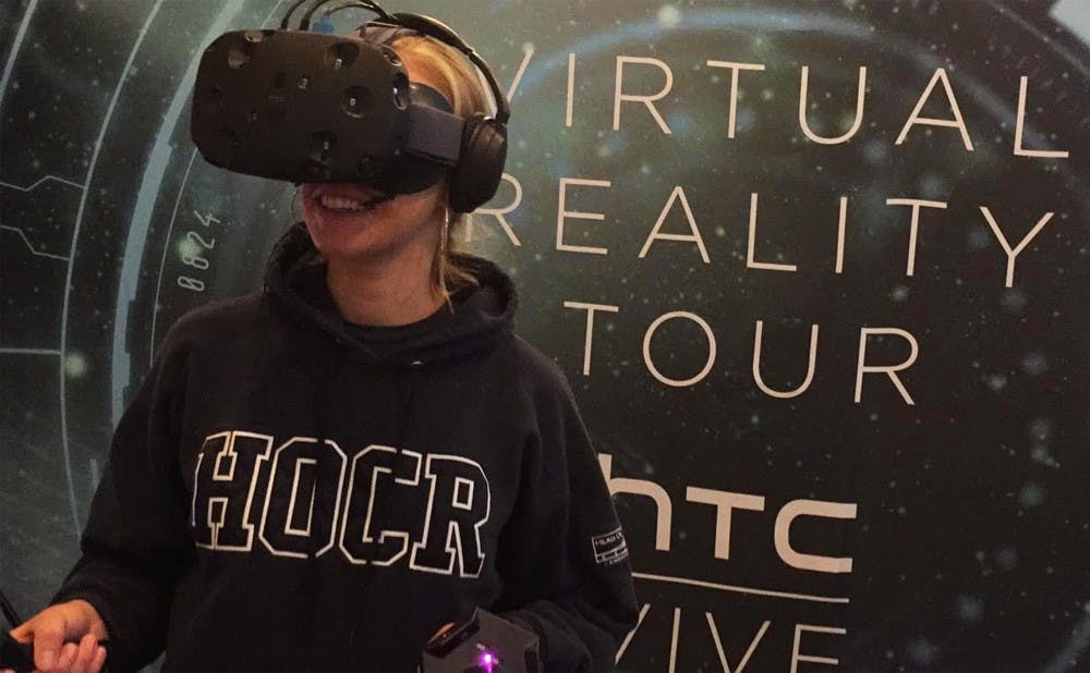 <p>Students experienced different demonstrations of virtual reality last week thanks to a new device from HTC and Valve Corporation.</p>