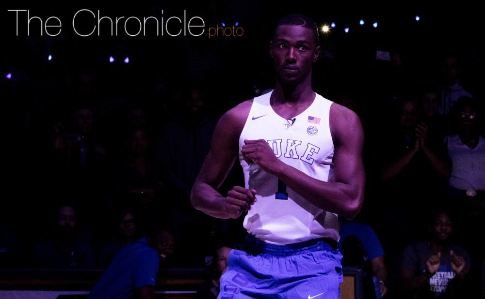<p>Head coach Mike Krzyzewski said Wednesday that there is still no timetable for freshman Harry Giles to join the Blue Devils in uniform.&nbsp;&nbsp;</p>