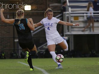 Ashton Miller scored her first goal of the season to give Duke more breathing room in its 2-0 win Sunday evening.&nbsp;