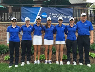 Leona Maguire and Celine Boutier finished first and second to lead the Blue Devils to the NCAA regional title. | Special to The Chronicle