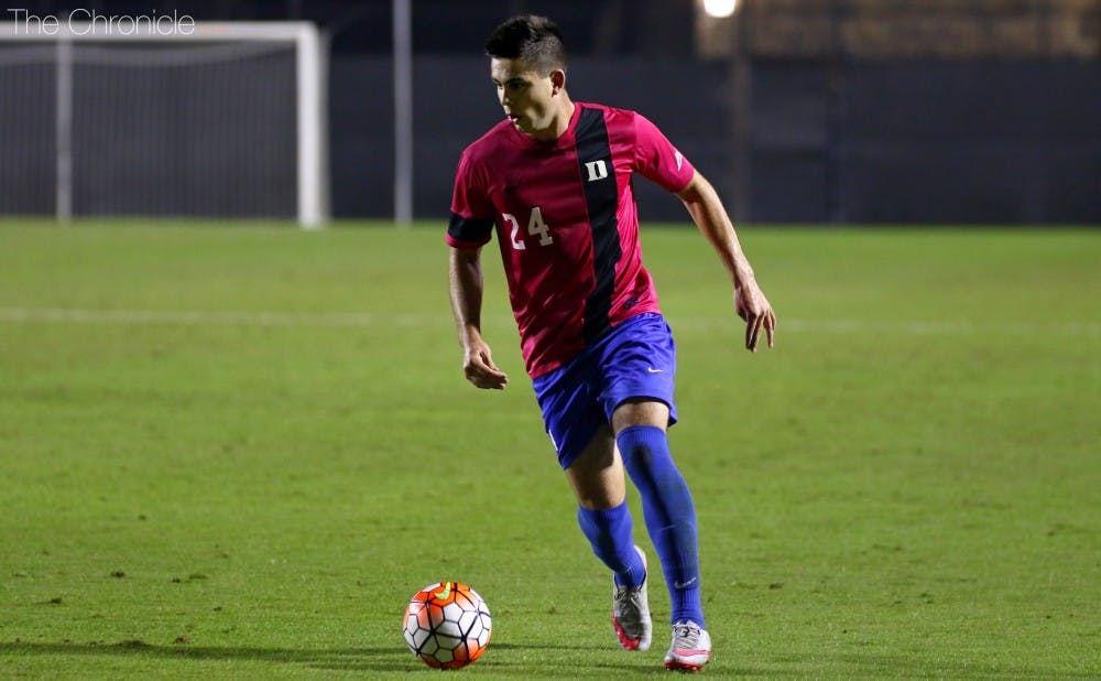 <p>Sophomore Brian White notched his fifth goal of the season to help Duke knock off No. 10 Elon 2-1 in overtime Tuesday night.</p>