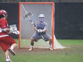 With Luke Aaron in net, the Blue Devils will take the first step toward repeating as NCAA champions Sunday against Air Force.