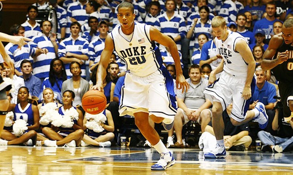 Freshman guard Andre Dawkins gives the Blue Devil backcourt a needed scoring option off the bench.