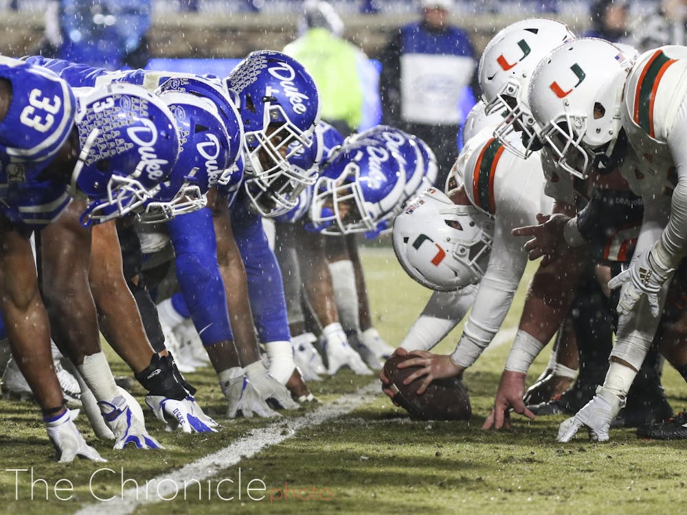 <p>Last season, Duke defeated an unranked Miami squad on a rain-soaked day in Durham.</p>