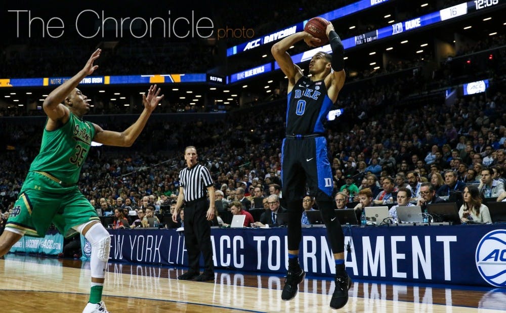 Swingman Jayson Tatum is one of the main reasons the Blue Devils should be able to put up points in bunches against an undersized Troy team.&nbsp;