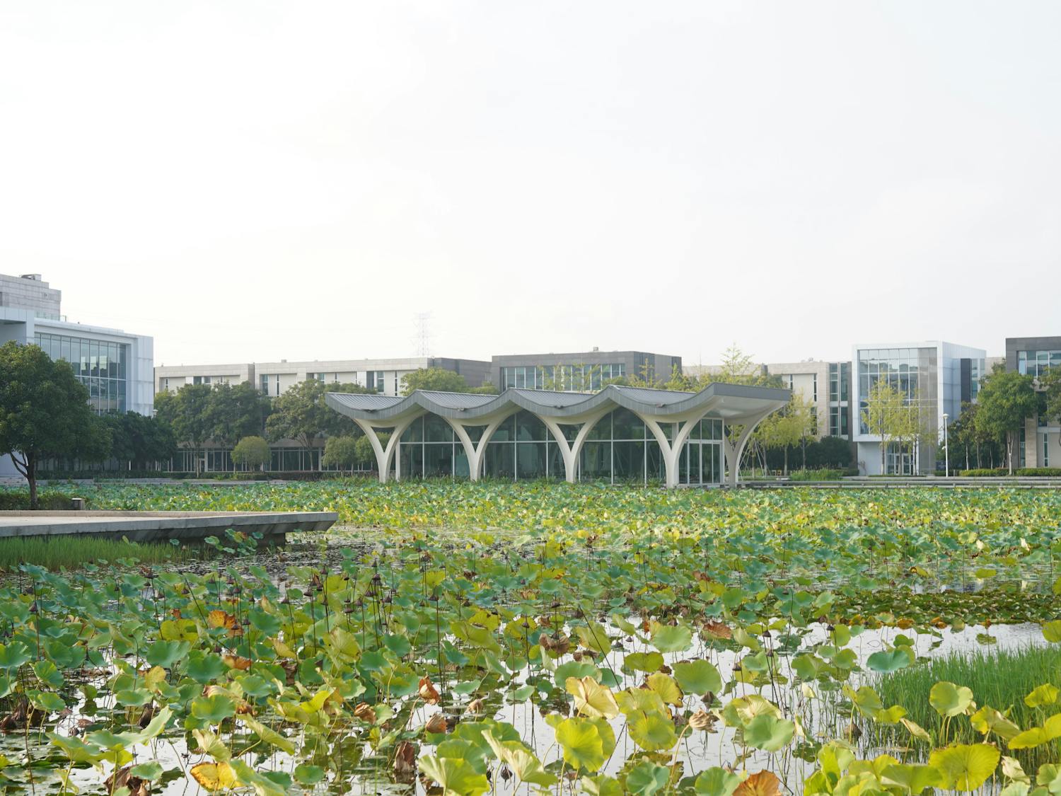 Duke Kunshan Pond and Water Pavilion