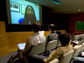 Vijayanshankar delivered a lecture Thursday in Teer 203 via skype on business start-up,  stressing the importance of execution over the original idea.