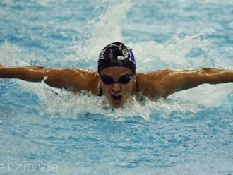 The Blue Devil men and women lost to Virginia in Friday's dual meet.