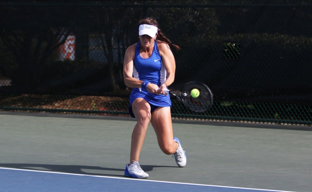 Ester Goldfeld and the Blue Devils will look to avoid the sluggish start that plagued them in their ACC tournament loss to Georgia Tech Saturday against Purdue.