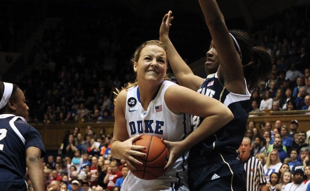 Senior Tricia Liston scored 23 points in a losing effort as the Blue Devils fell to No. 2 Notre Dame.