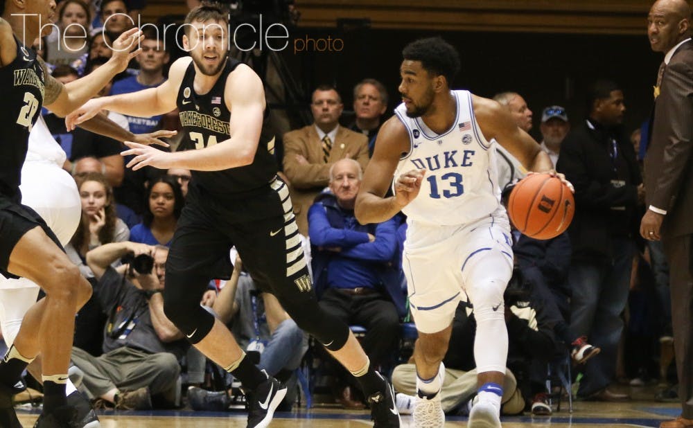 <p>Duke has won seven in a row and is still very much in the mix to win the ACC regular-season title with four games left&nbsp;to play.</p>