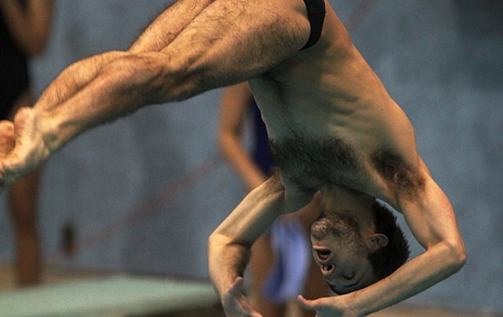 Nick McCrory won his third NCAA platform diving title this weekend.