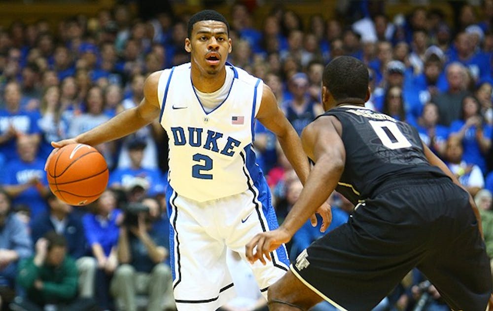 Quinn Cook went 0-of-11 from the field in Duke's first game against Wake Forest, an 18-point win.