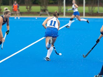Logan Clouser scored one of Duke's two goals Friday afternoon.