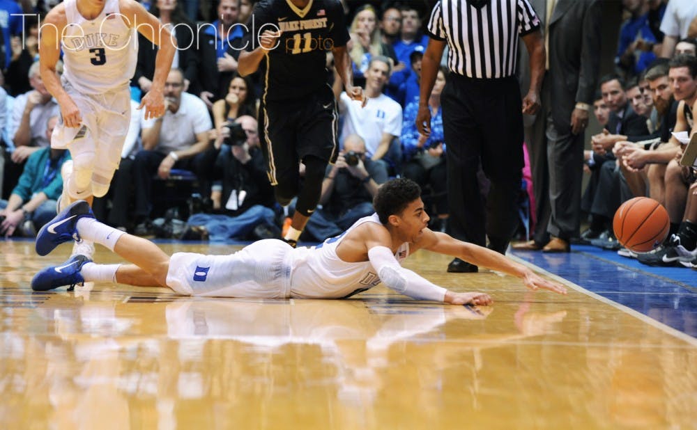 <p>In addition to his ball-handling abilities, Thornton has established himself as arguably the Blue Devils' best on-ball defender and often draws the assignment of guarding the opposition's top perimeter&nbsp;threat.</p>