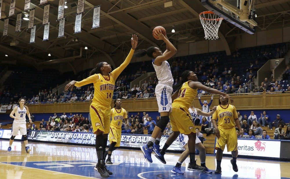 Sophomore Azurá Stevens will once again look to use her height to her advantage Wednesday when the Blue Devils welcome the Aggies for a top-15 showdown at Cameron Indoor Stadium.