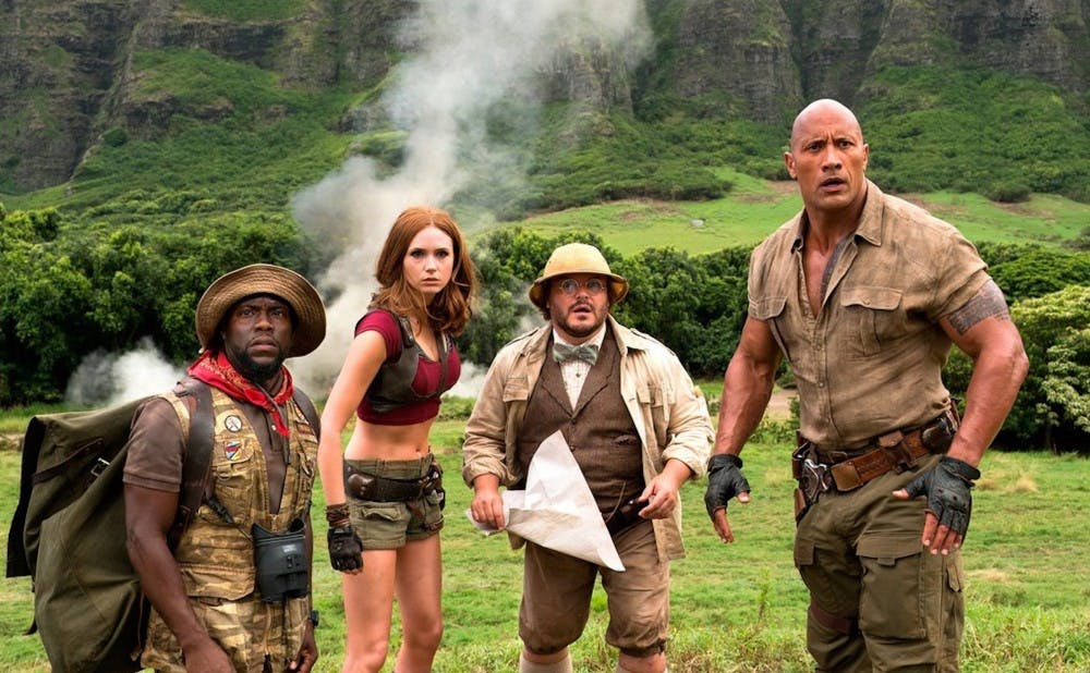 The recent reboot of the 1995 adventure film "Jumanji" does little to go beyond its source material.