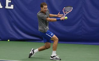 Senior Jason Tahir and junior Bruno Semenzato both dropped their main draw opening matchup, as Nicolas Alvarez advanced with a victory against California’s Andre Goransson.