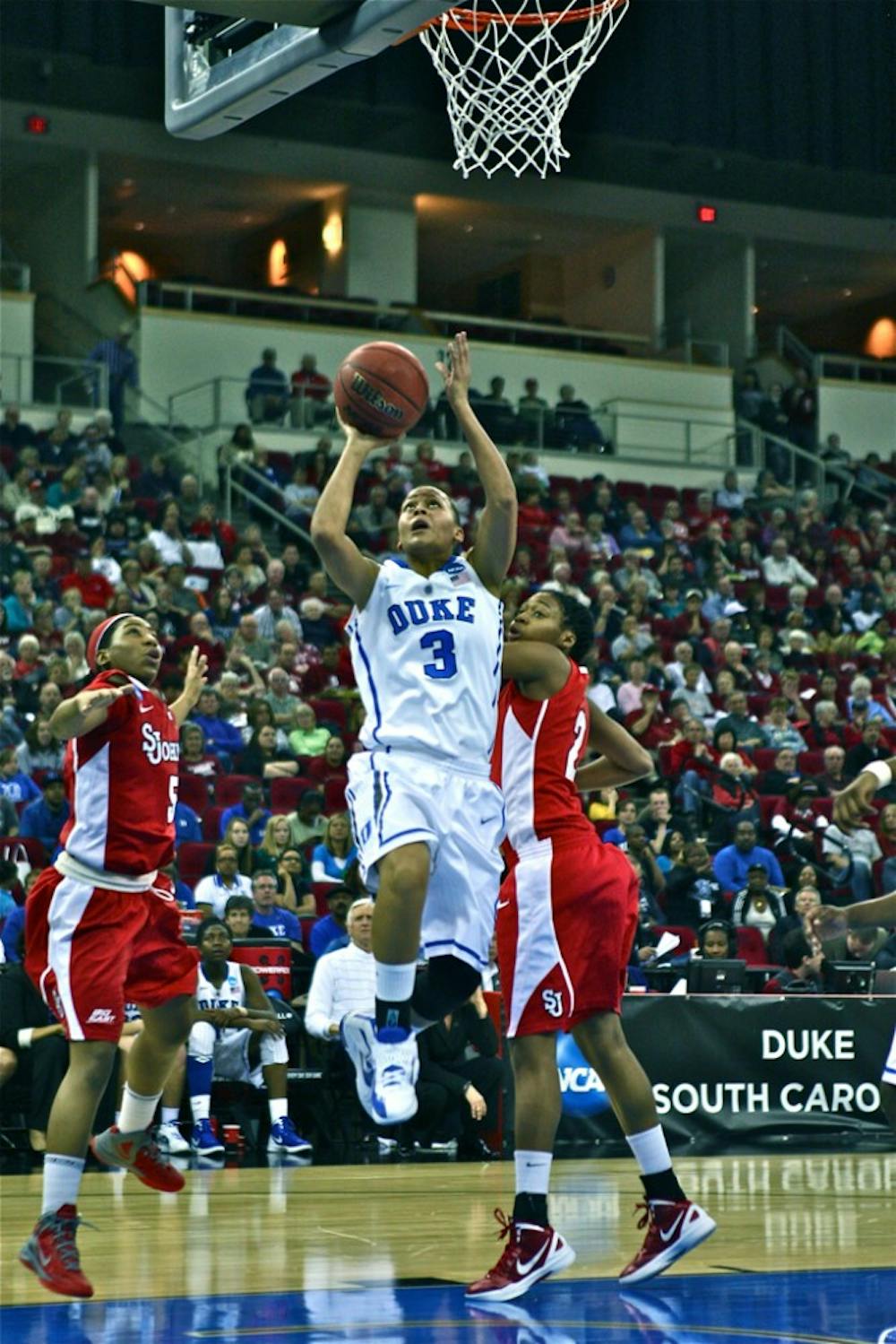 Shay Selby scored a team-high 18 points and dished seven assists in the Blue Devils' Sweet 16 win.
