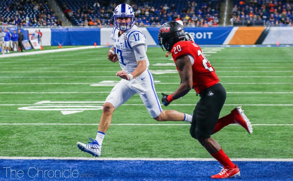Daniel Jones will lead Duke into Clemson for its first trip there since 2008.