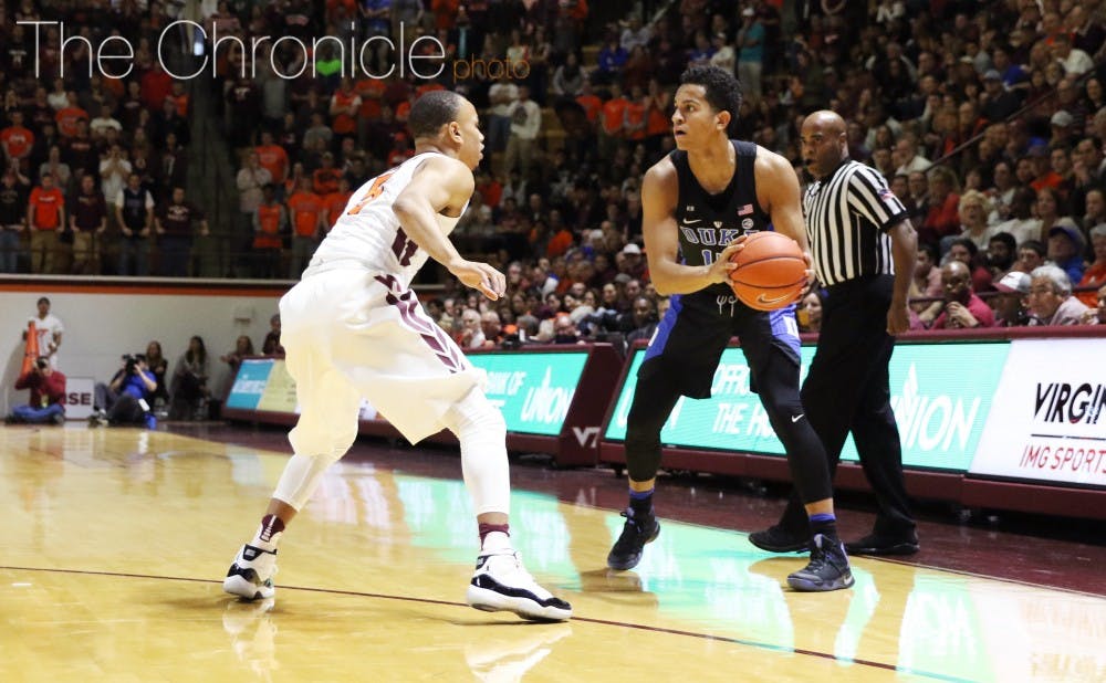 <p>Freshman Frank Jackson is hoping to bounce back from a 3-of-9 effort at Virginia Tech by igniting Duke's offense with his dribble penetration.&nbsp;</p>