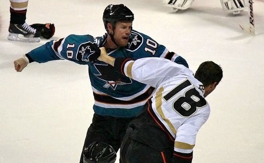 Columnist Danny Nolan writes that sports fans should leave the fighting to the hockey players.