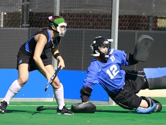 Redshirt senior Lauren Blazing tallied nine saves—her second-most in a single game this season—and the Blue Devils struck twice in the second half to take down No. 10 Boston College Friday for their fifth straight win.