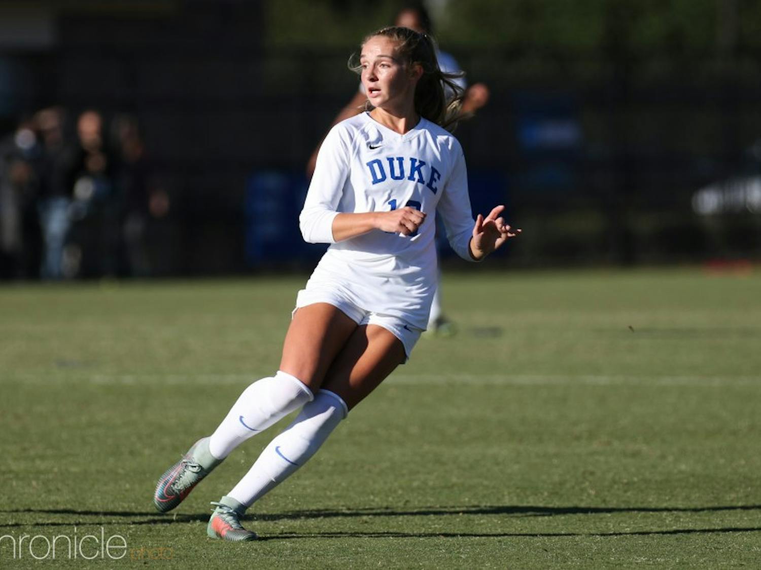 Senior defender Schuyler DeBree and the Blue Devils have yet to give up a goal in the NCAA tournament.
