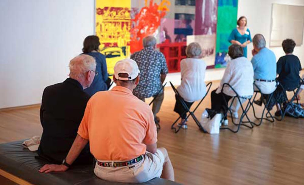 <p>The program includes arts and crafts as well as live music for people with Alzheimer’s disease and related dementia.</p>