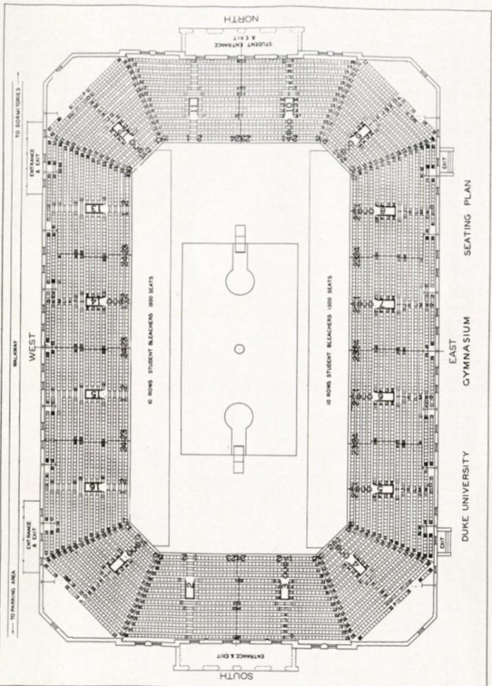 Seating Chart Cameron Indoor Stadium