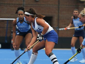 Graduate forward Hannah Miller was key in Duke's 9-0 win against Longwood, totaling 11 points. 