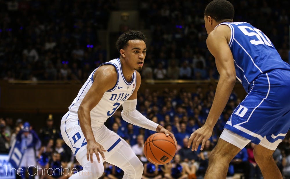 <p>Tre Jones's playmaking should help Duke put away the Tigers early.</p>