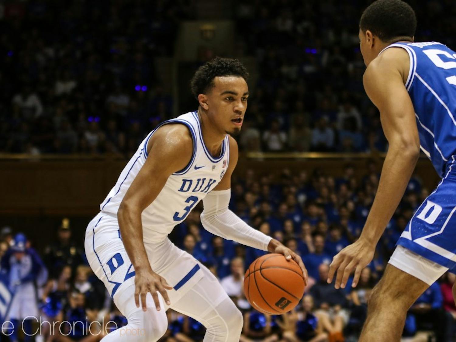 Tre Jones's playmaking should help Duke put away the Tigers early.