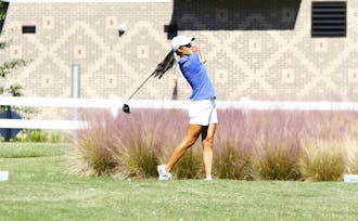 Senior Celine Boutier won the individual title&nbsp;by 14 strokes when Duke won the&nbsp;LSU Golf Classic in March at the University Club.